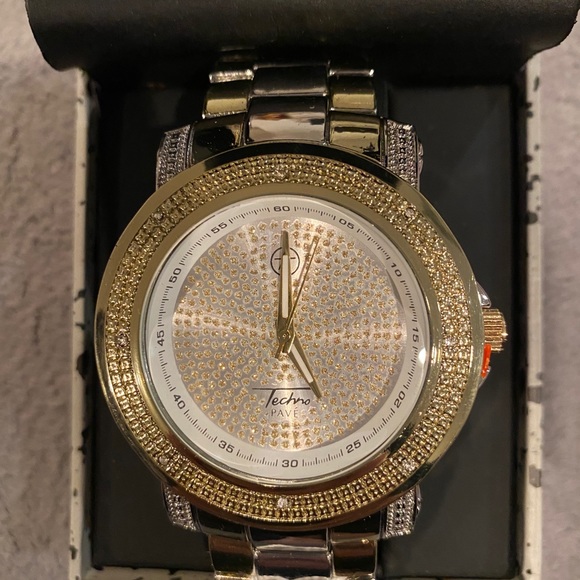 Men’s bling iced out watch - Picture 2 of 5